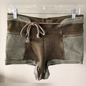 FP Free People Movement Olive Green Kyoto Shorts Sz M
